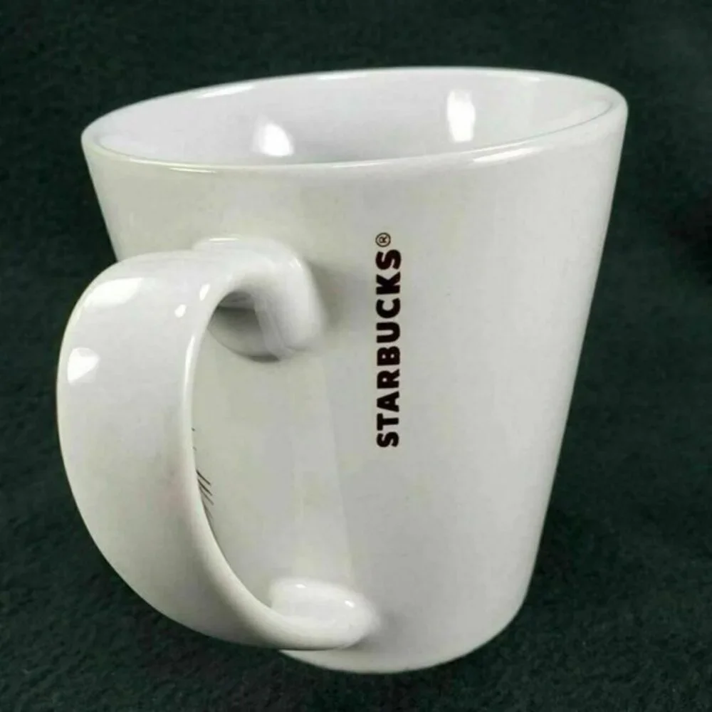 Starbucks Starburst Mug Fireworks 11 Oz‎ Collectible Coffee Tea Cup Red READ